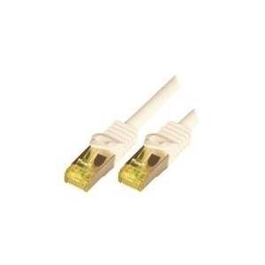 McabCat.7 Rohkabel S-FTP-PIMF-LSZH-0.25M-WHI 10Gigabit Ethernet 600MHzCat.7 Rohkabel Patchkabel, 2xRJ45 Cat.6a Stecker