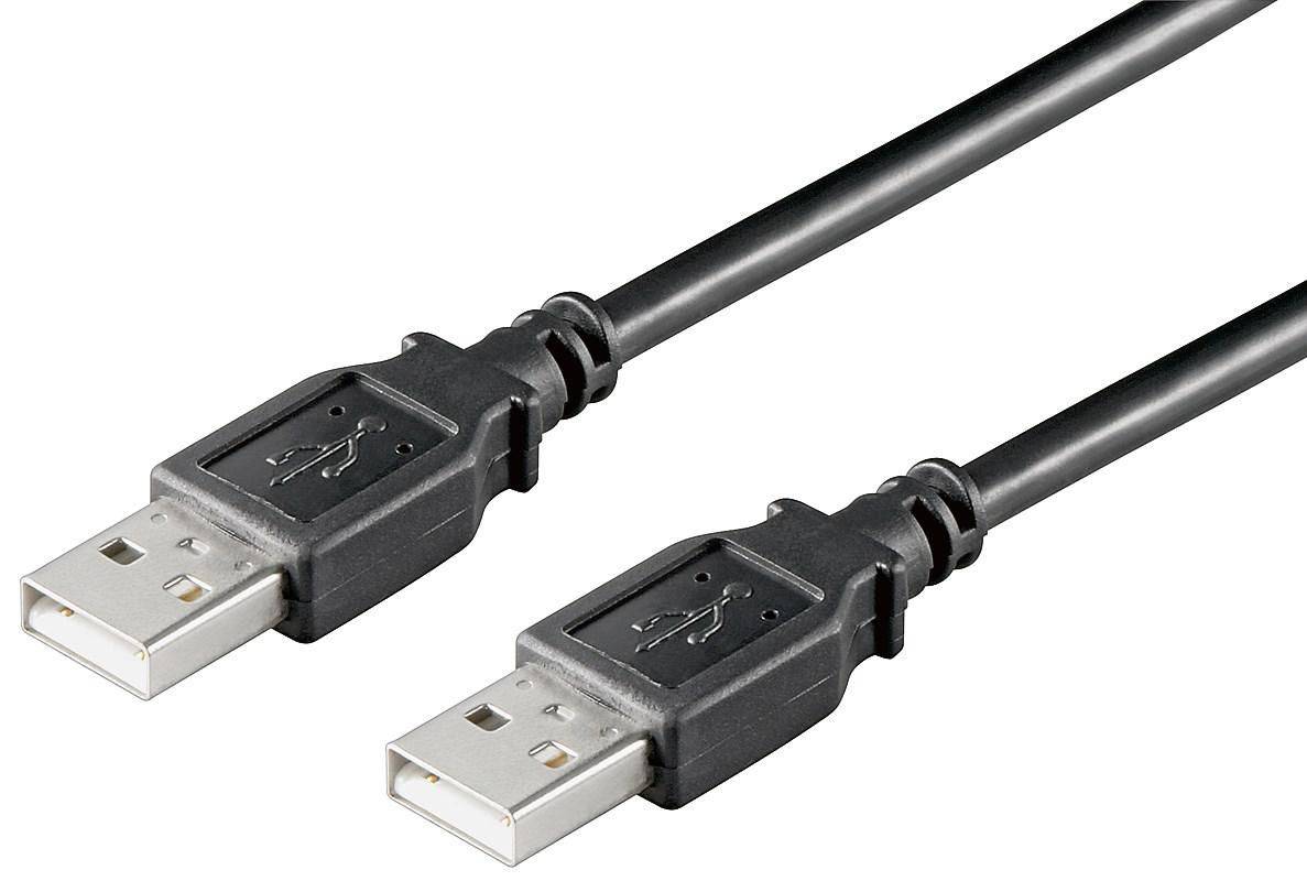 USB2.0 A-A 3m M-M, Schwarz Hi-Speed Kabel