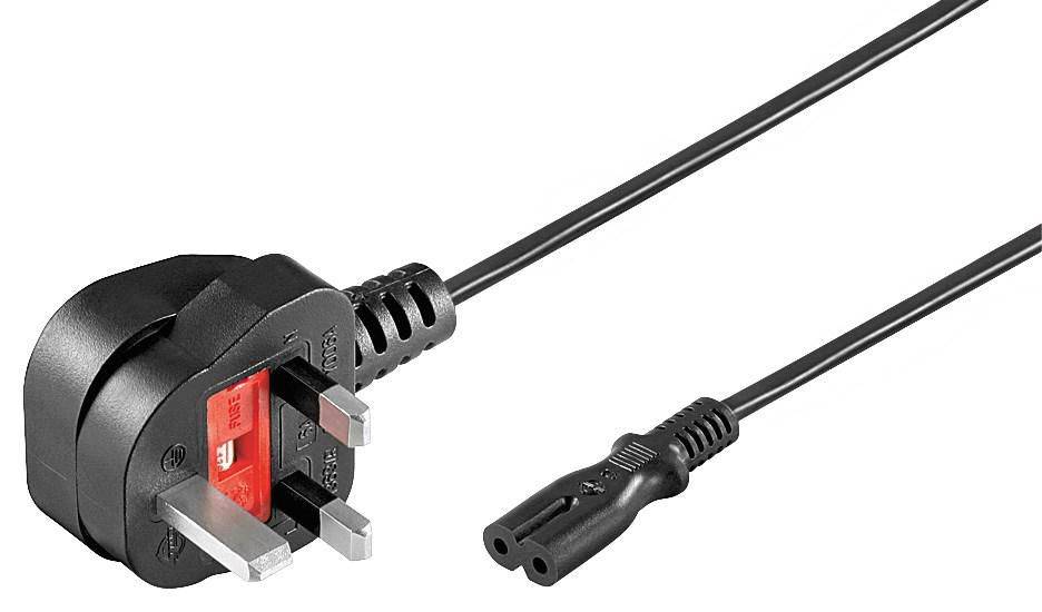 Netzkabel UK Notebook C7 1,8m Typ G BS 1363 - IEC 320 C7