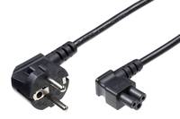 MicroConnect - Stromkabel - IEC 60320 C5 gewinkelt bis CEE 7/7 (M)