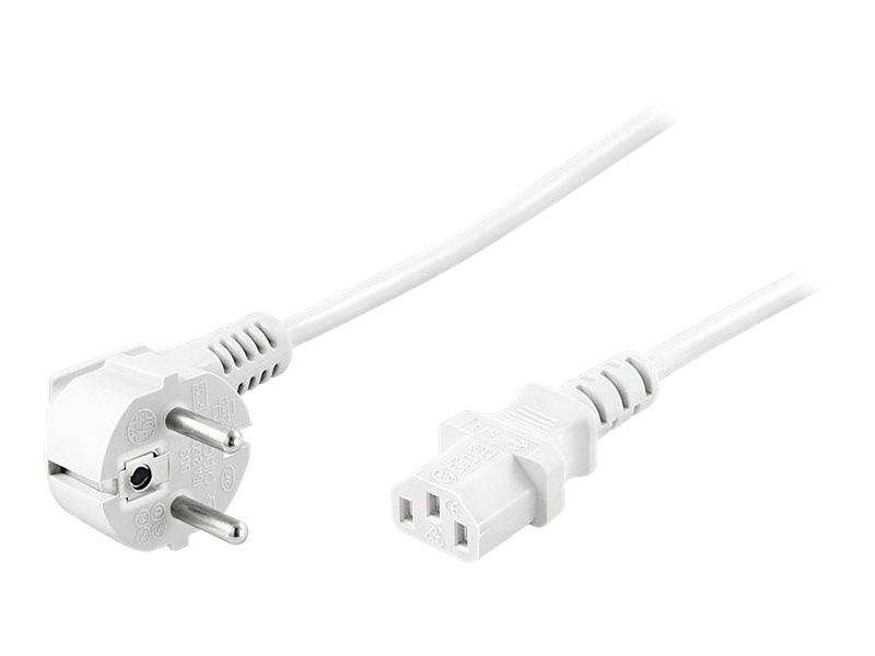 MicroConnect - Stromkabel - CEE 7/7 (M) gewinkelt bis IEC 60320 C13