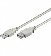 Goobay USB Verl AA 500 HiSpeed 2.0 5m - 5 m - USB A - USB A - Männlich/Weiblich - Grau
