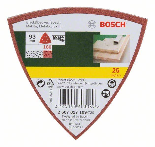 Bosch Power Tools Schleifblatt-Set für 2607017109