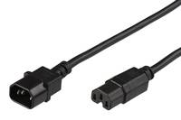 Microconnect PE011405, 0,5 m, C14-Koppler, C15-Koppler, H05V2V2-F, 250 V, 10 A
