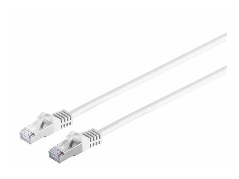 RJ45 Patch Cord S/FTP mit CAT 7 Rohkabel, 20m, Weiß