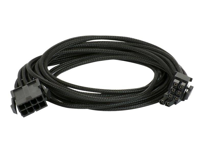 Phanteks - Spannungsversorgungs-Verlängerungskabel - 8-poliger PCIe Power (6+2) (W) zu 8-poliger PCIe Power (M) - 50 cm - Schwarz