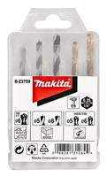Makita - Bohrersatz - 5 Stücke - 5 mm, 6 mm