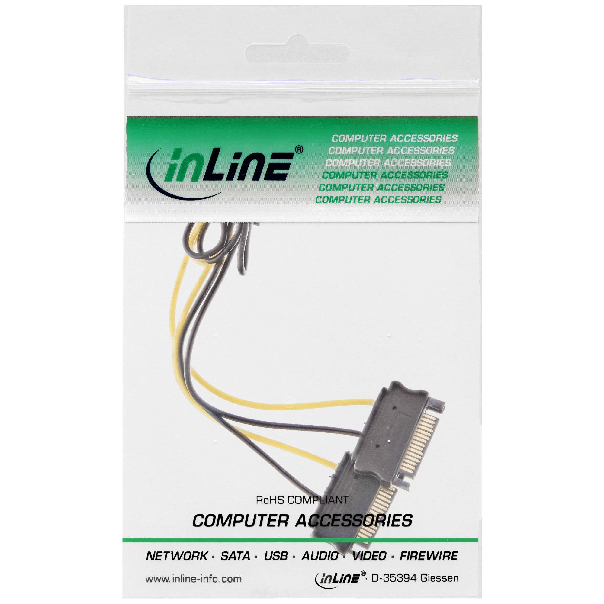 InLine Stromadapter intern - 2x SATA zu 8pol für PCIe (PCI-Express) Grafikkarten
