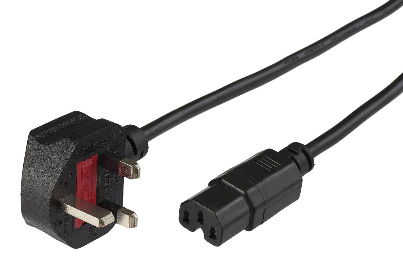 Netzkabel UK - C15 2m SchwarzPower UK BS-1363 - C15