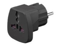 MicroConnect - Adapter für Power Connector - NEMA 1-15, Eurostecker, DK 2-5A (W)