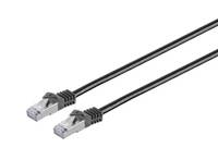 RJ45 Patchkabel S/FTP (PiMF), mit CAT 7 Rohkabel 7,5m Schwarz