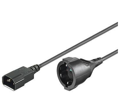 Netzkabel C14 -Schuko M-F 1.5m. 3Gx1.5MM2 10/16A 250V