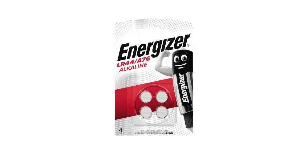 Energizer ® Knopfzelle Alkali-Mangan A76/LR44 1,5V 175 mAh 4 St./Pack.