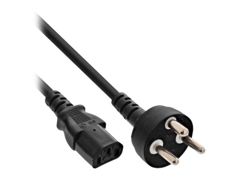 INLINE - Netzkabel - Netzstecker Dänemark auf Kaltgerätestecker C13 - 5m