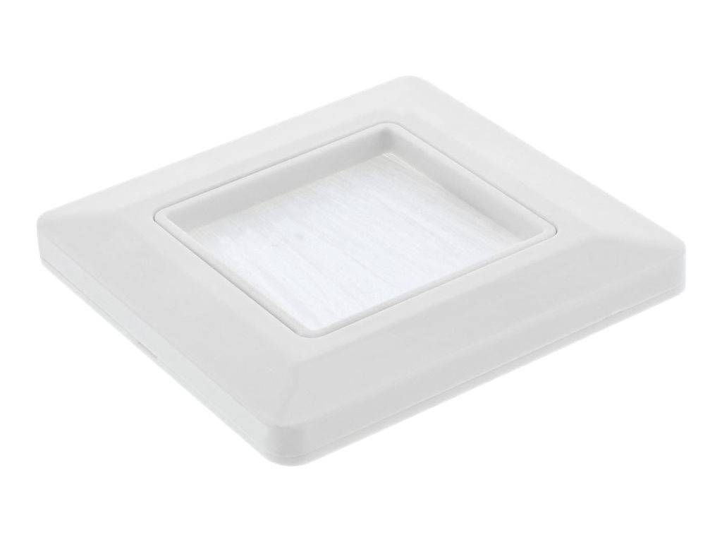 INLINE - Rahmen mit Bürstendurchlass - für TV - weiß RAL9010