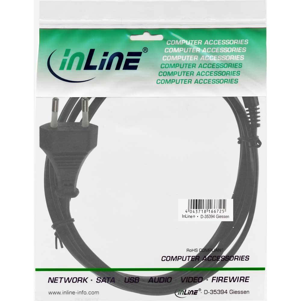INLINE - Netzkabel - Netzstecker auf Euro 8 C7 Stecker - 0,3m