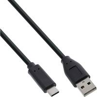 INLINE - USB 2.0 Kabel - USB-C Stecker an A Stecker - schwarz - 0,3m