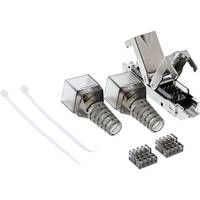 INLINE - Kabelverbinder Cat.6A - geschirmt - schmale Ausführung