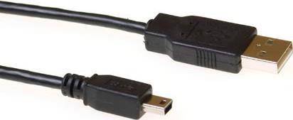 ACT SB2412 USB Kabel 1,8 m USB A Mini-USB B Männlich Schwarz (SB2412)