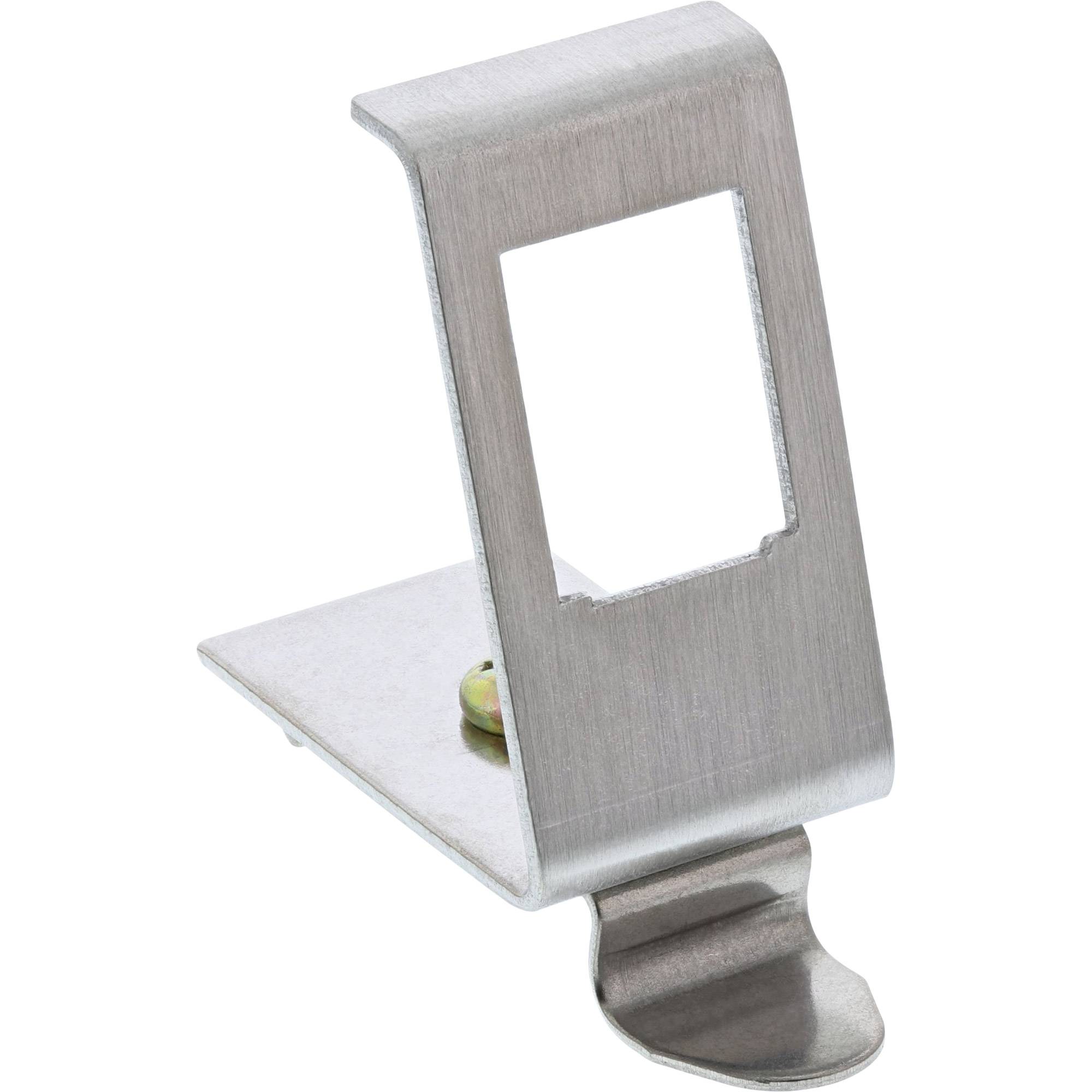 INLINE - Keystone SNAP-In Metall-Modulhalter - 1-fach für Hutschiene