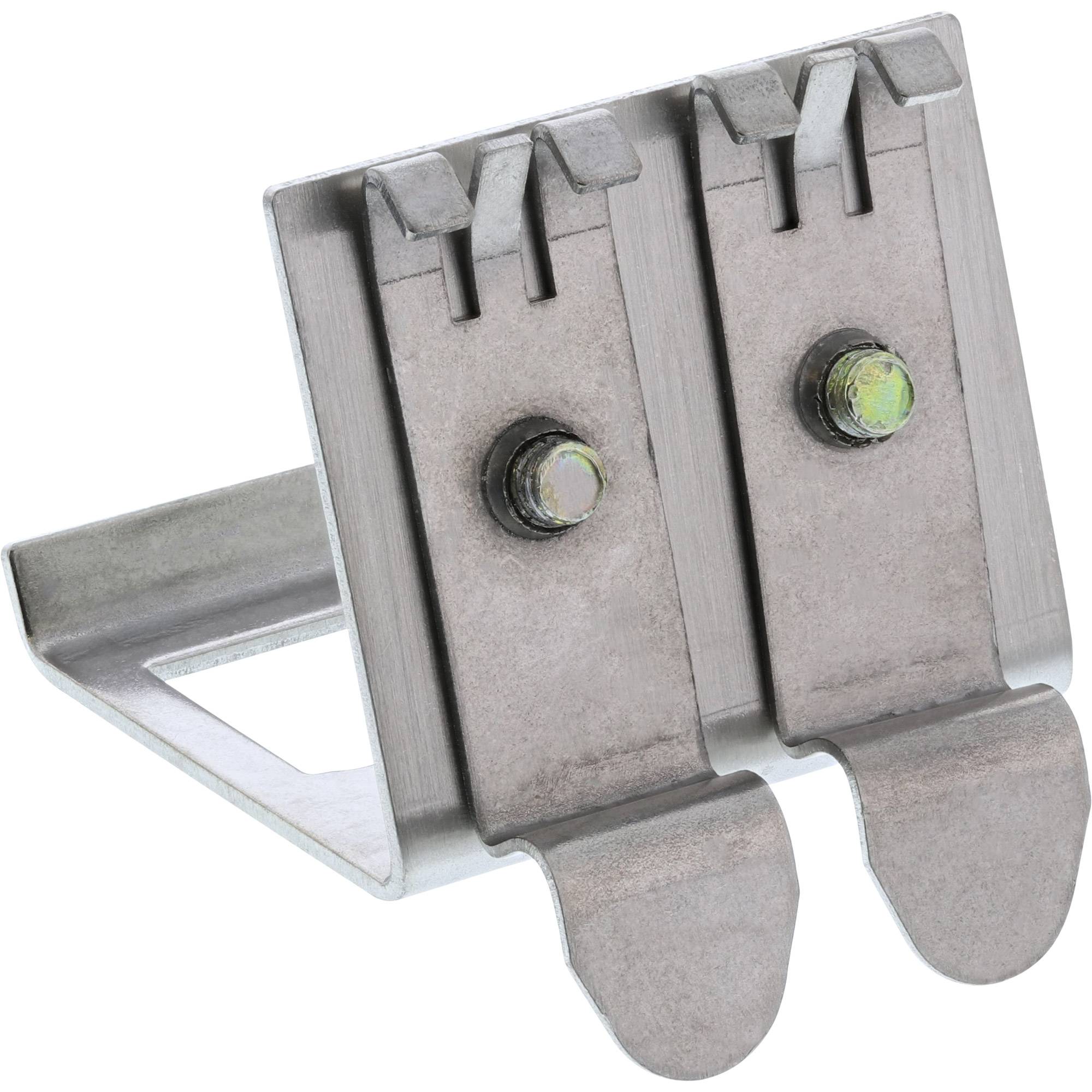 INLINE - Keystone SNAP-In Metall-Modulhalter - 2-fach für Hutschiene