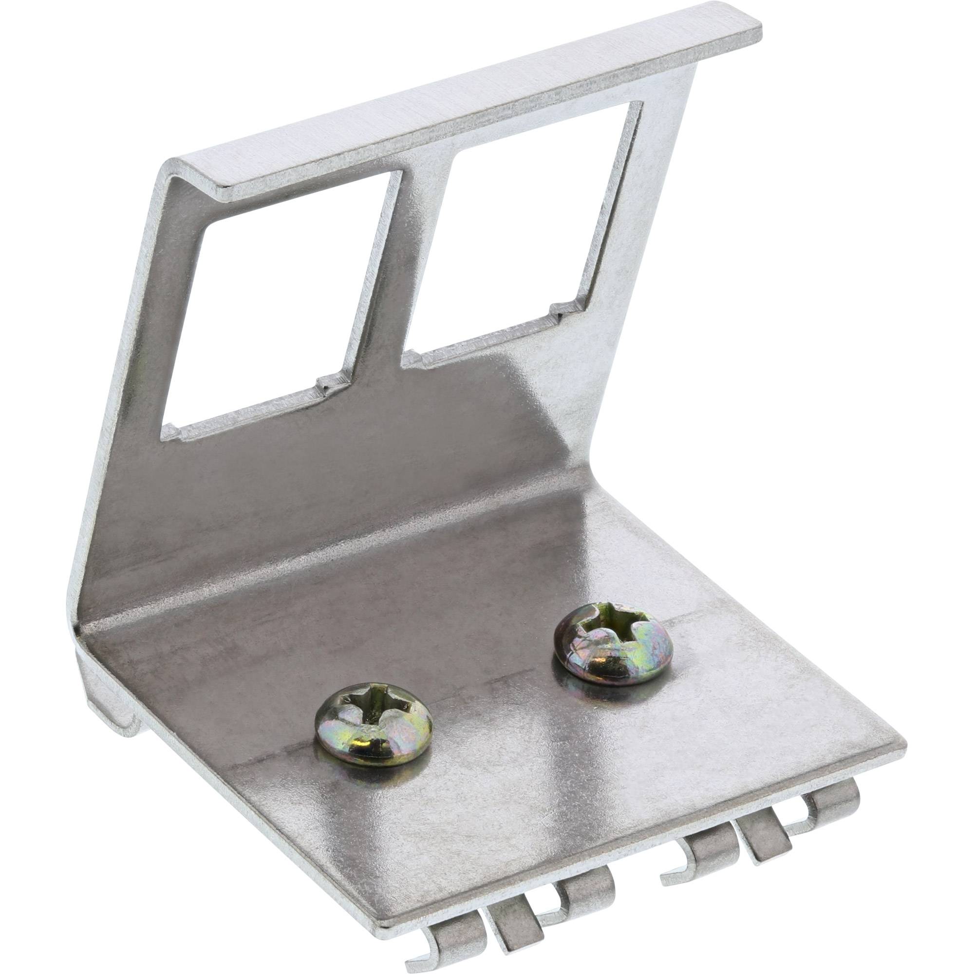 INLINE - Keystone SNAP-In Metall-Modulhalter - 2-fach für Hutschiene