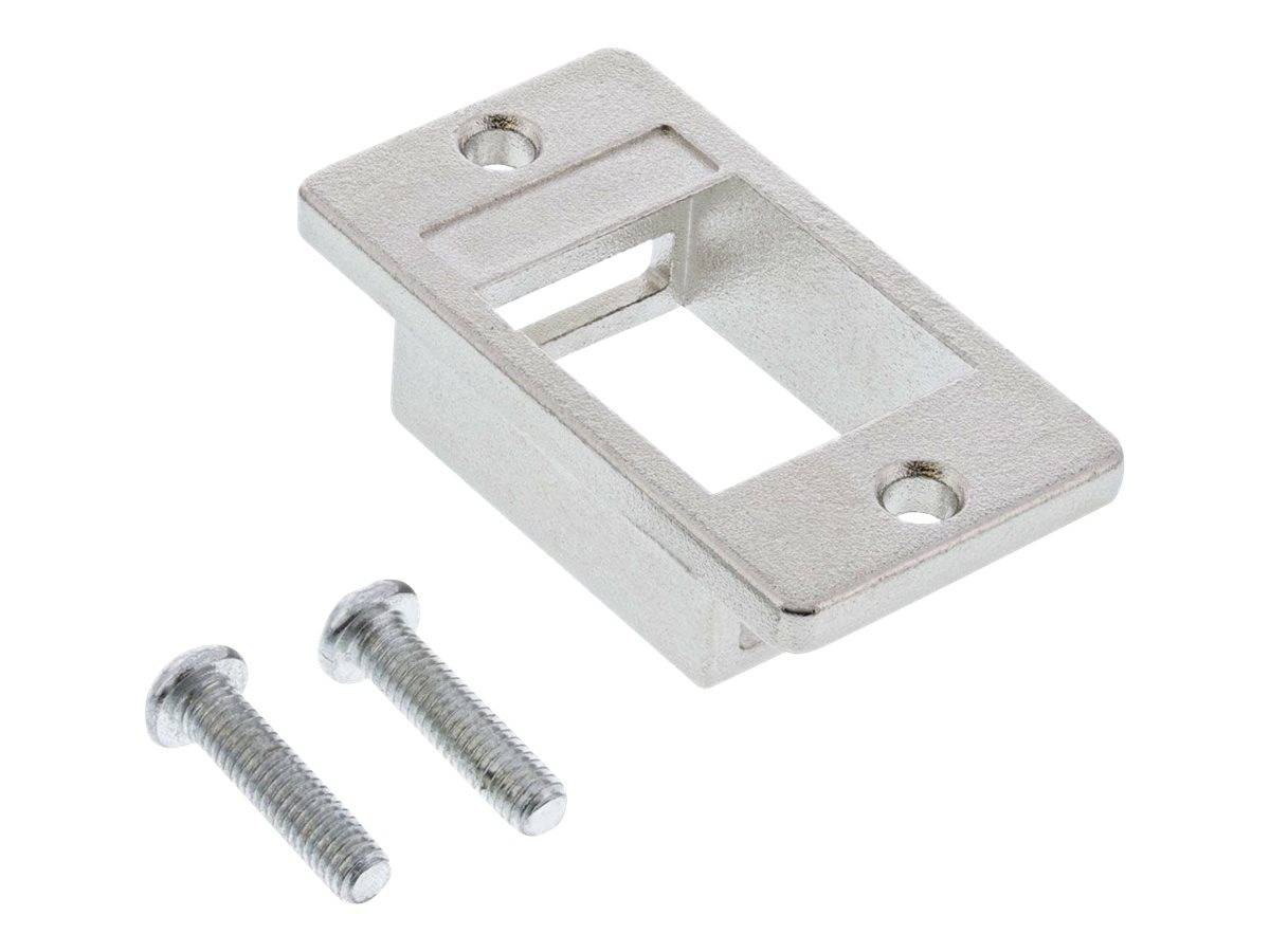 INLINE - Keystone SNAP-In Modulhalter - 1-fach - Metall - für flache Oberflächen