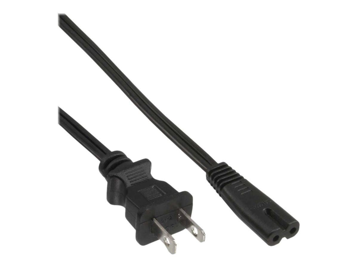 INLINE - Netzkabel - Netzstecker Japan auf Euro 8 C7 Stecker - schwarz - 1,8m