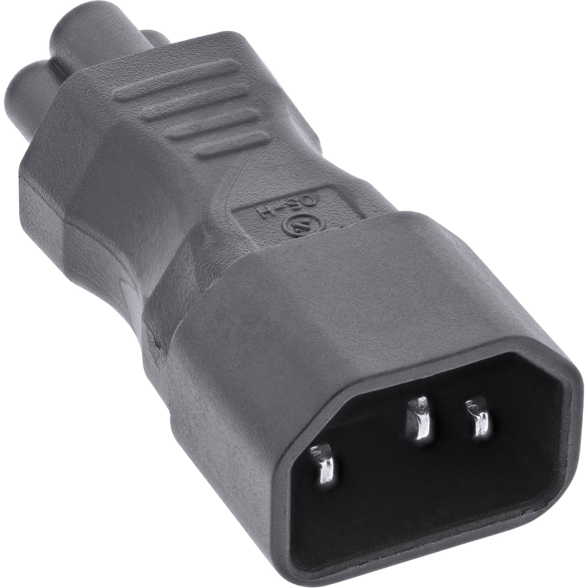 INLINE - Netzadapter IEC 60320 C14 / C5 - 3pol. Kaltgeräte / Notebook