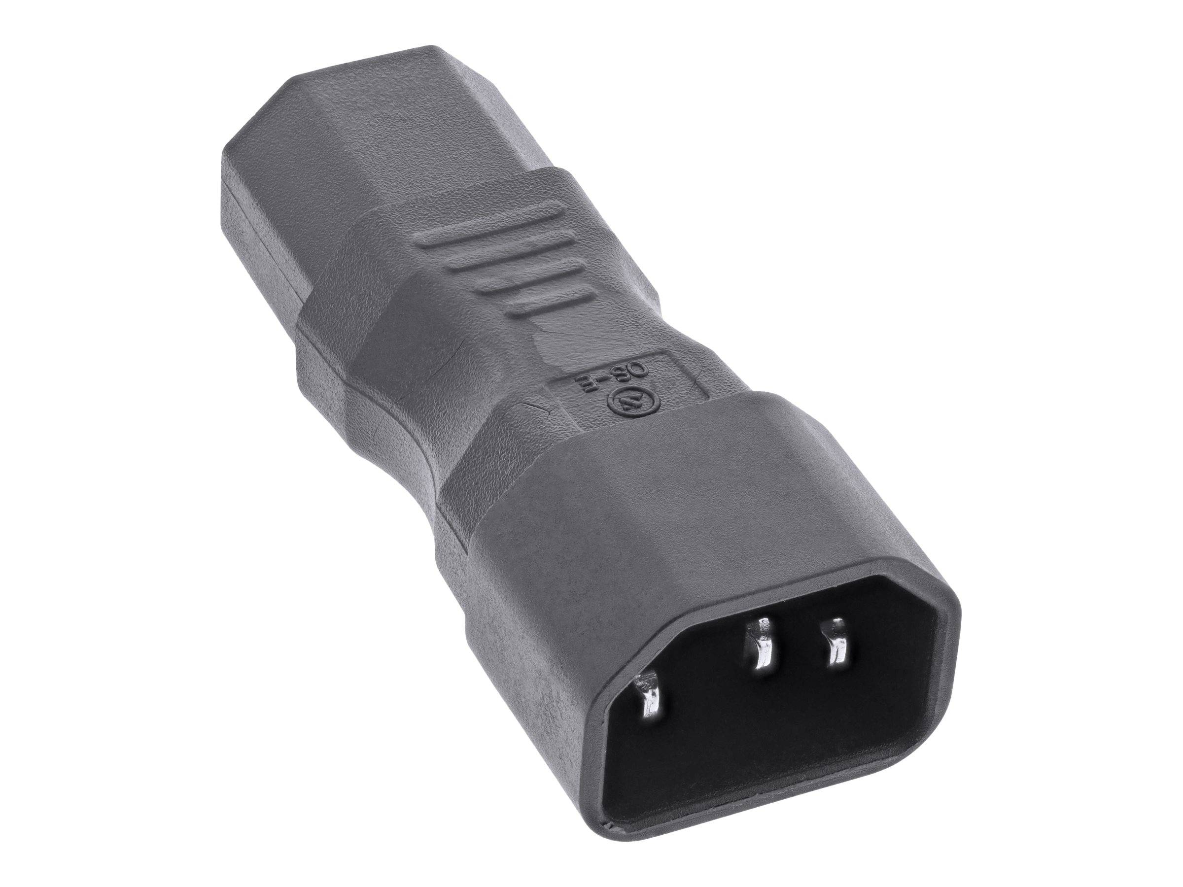 INLINE - Netzadapter IEC 60320 C14 / C13 - 3pol. Kaltgeräte