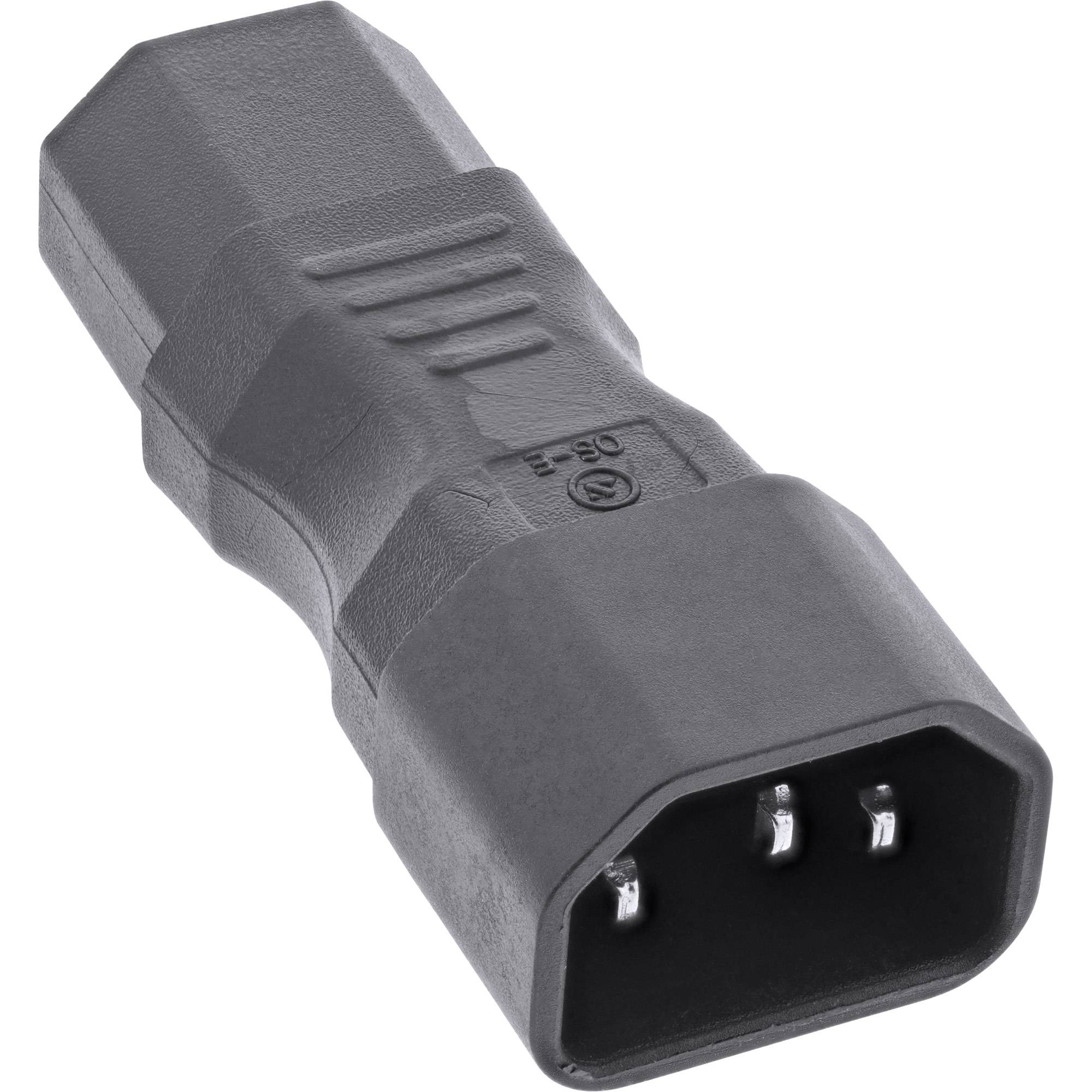 INLINE - Netzadapter IEC 60320 C14 / C13 - 3pol. Kaltgeräte