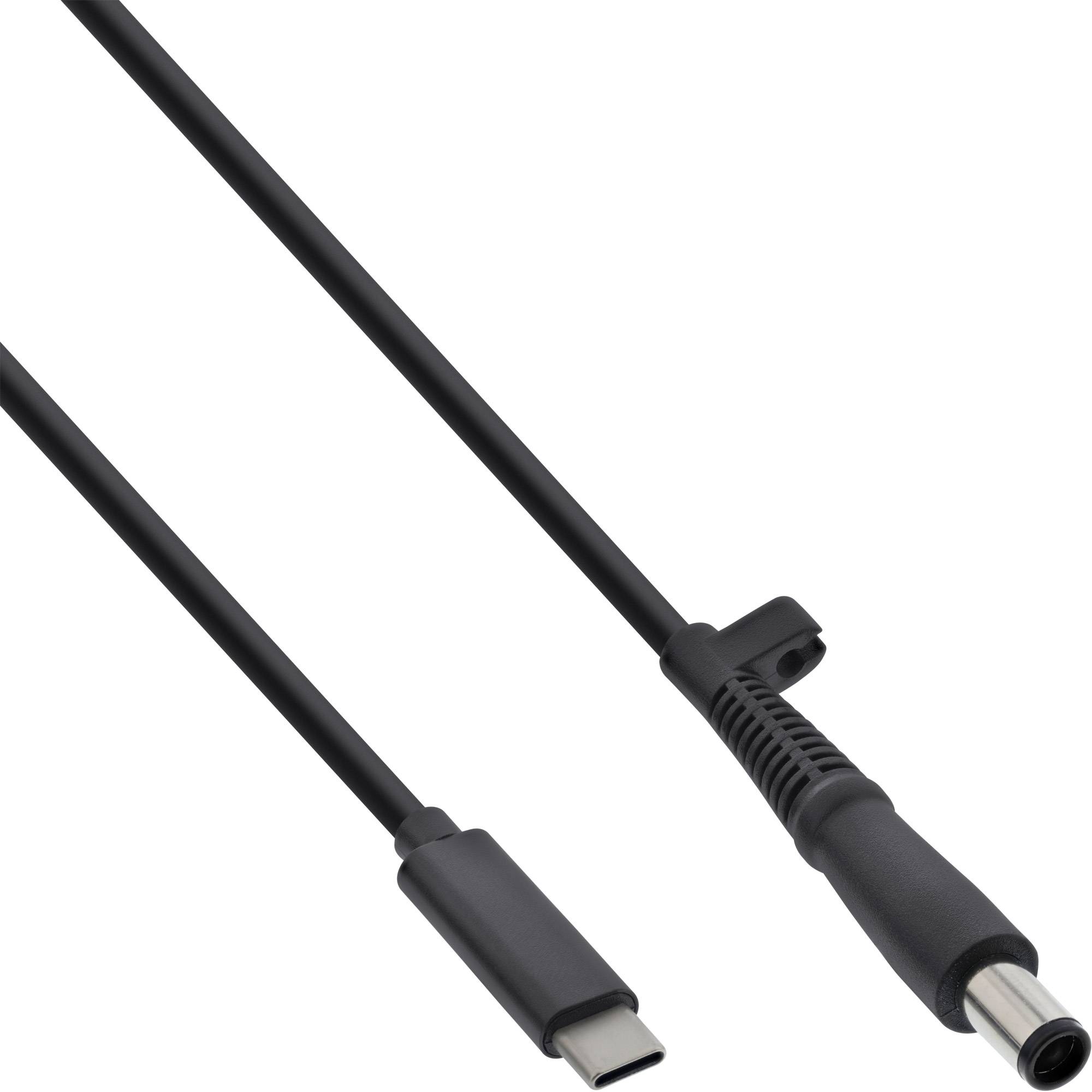 InLine USB-C zu HP Notebook (rund/groß) Ladekabel - 2m - DC 18 - 20 V - 3.25 A -