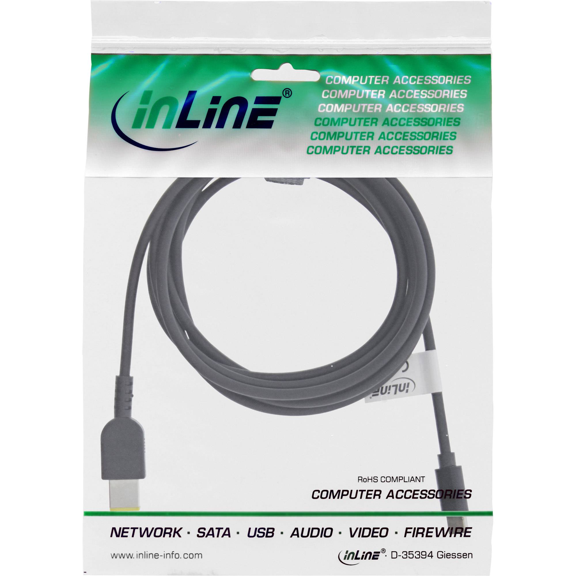InLine USB-C zu Lenovo Notebook (rechteckig) Ladekabel - 2m - (M) - DC 18 - 20 V