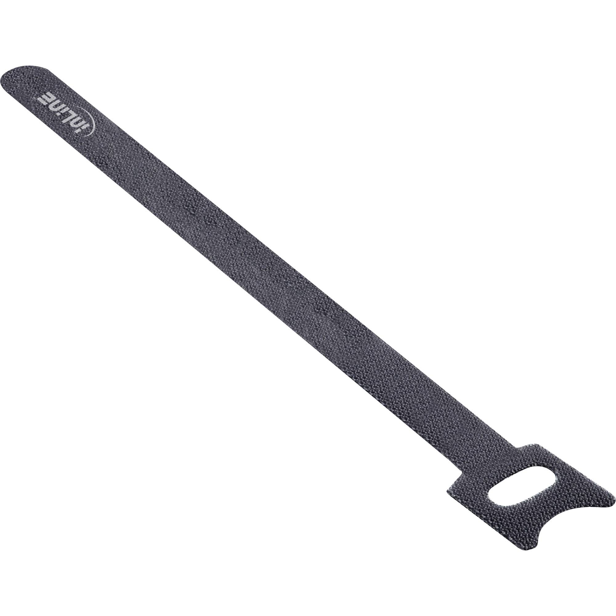 INLINE - Kabelbinder 180x12mm - Klett-Verschluss - 10er - schwarz