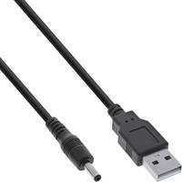 INLINE - USB DC Stromadapterkabel - USB A Stecker zu DC 3,5x1,35mm 2m