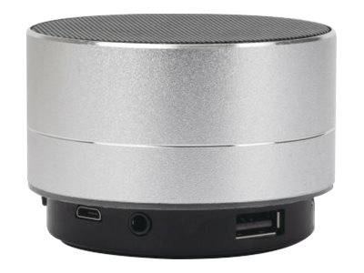 Manhattan Metallic Bluetooth Speaker (Clearance Pricing), Splashproof, Range 10m, microSD card reader, Aux 3.5mm connect