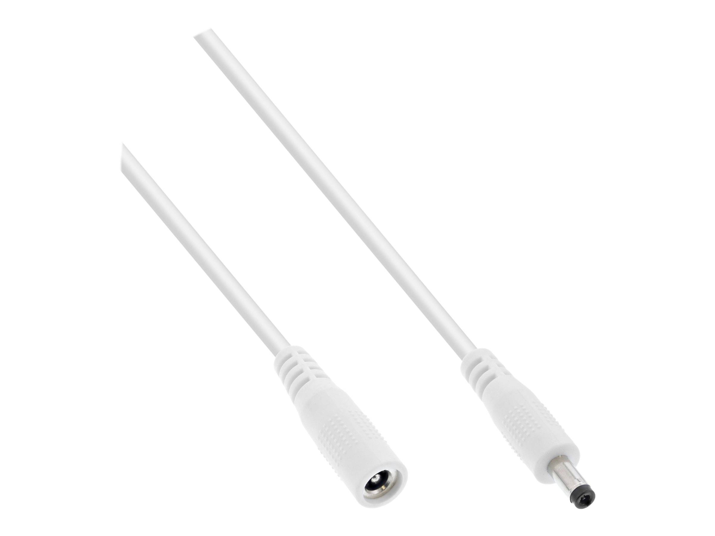 INLINE - Verlängerungskabel - DC Stecker 4,0x1,7mm - weiß - 2m