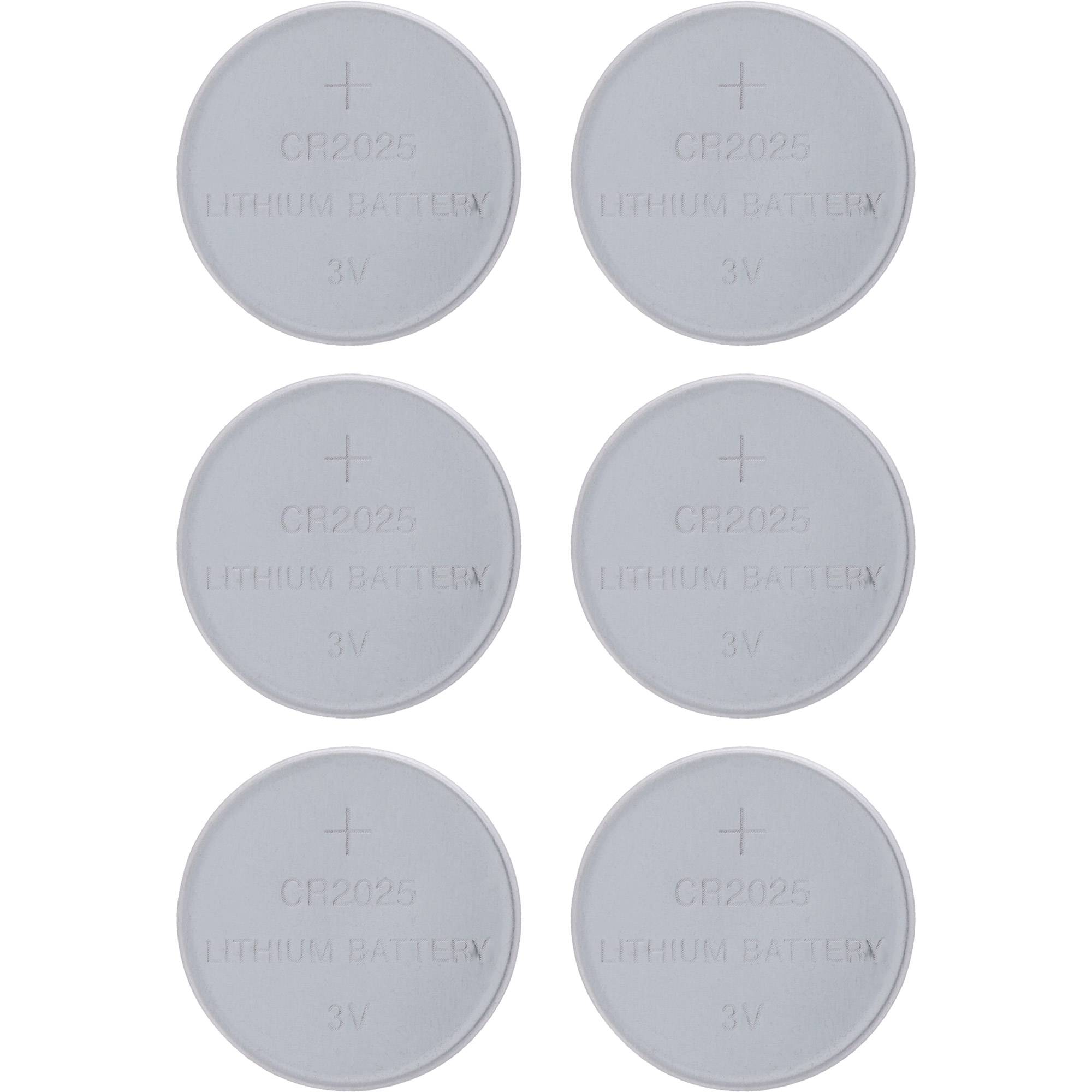 INLINE - CR2025 Knopfzellen - 3V Lithium - 6er Blister