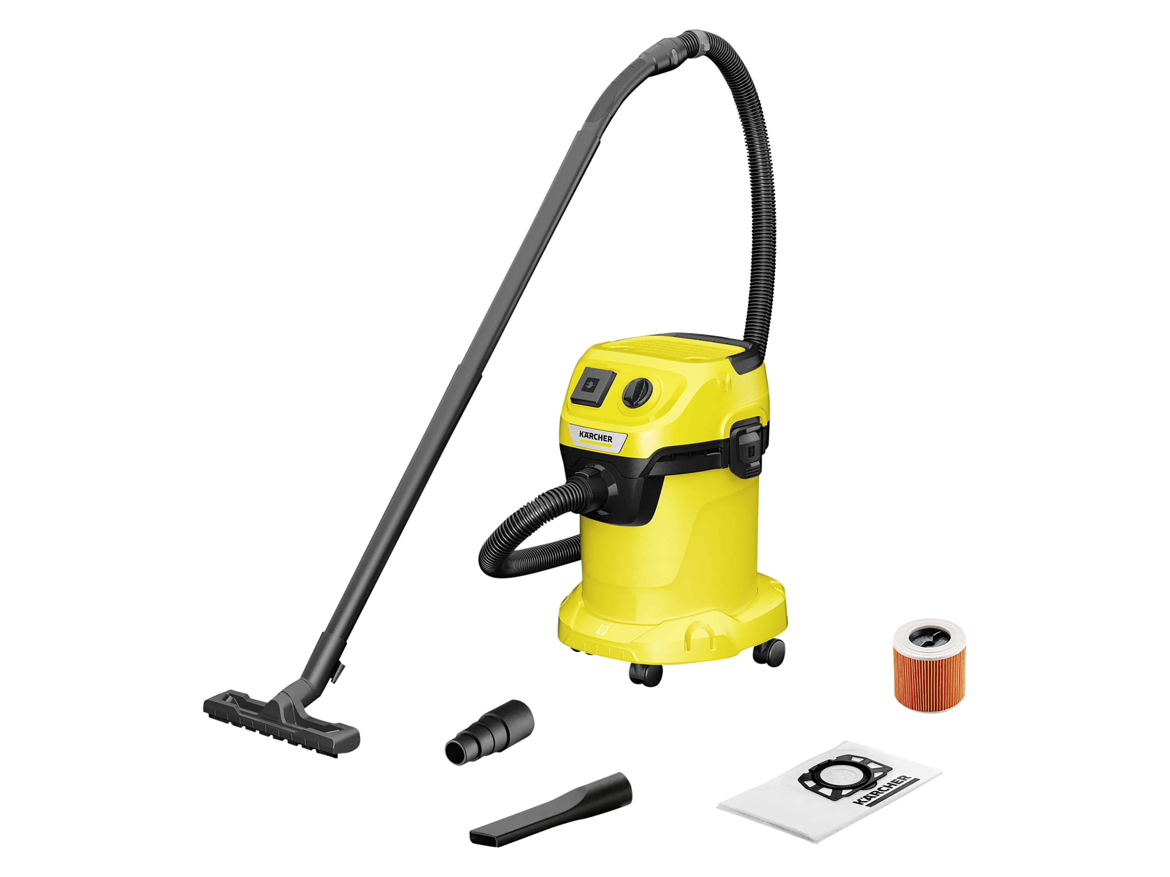 KÄRCHER Nass-Trockensauger WD 3 P V-17/4/20, 1000 W, 17 L, gelb