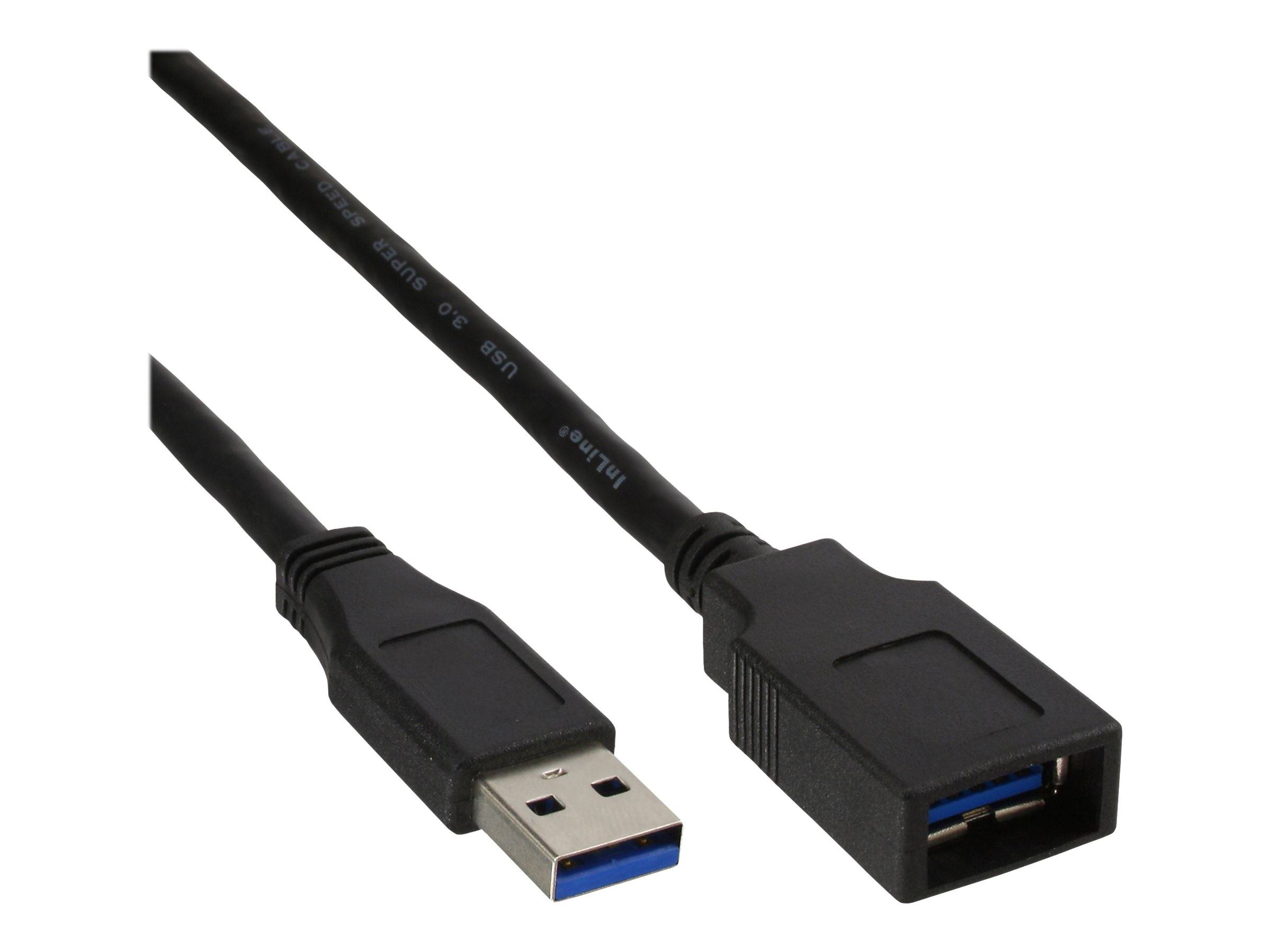 INLINE - 50er Bulk-Pack USB 3.2 Kabel Verlängerung - A Stecker / Buchse - 2m