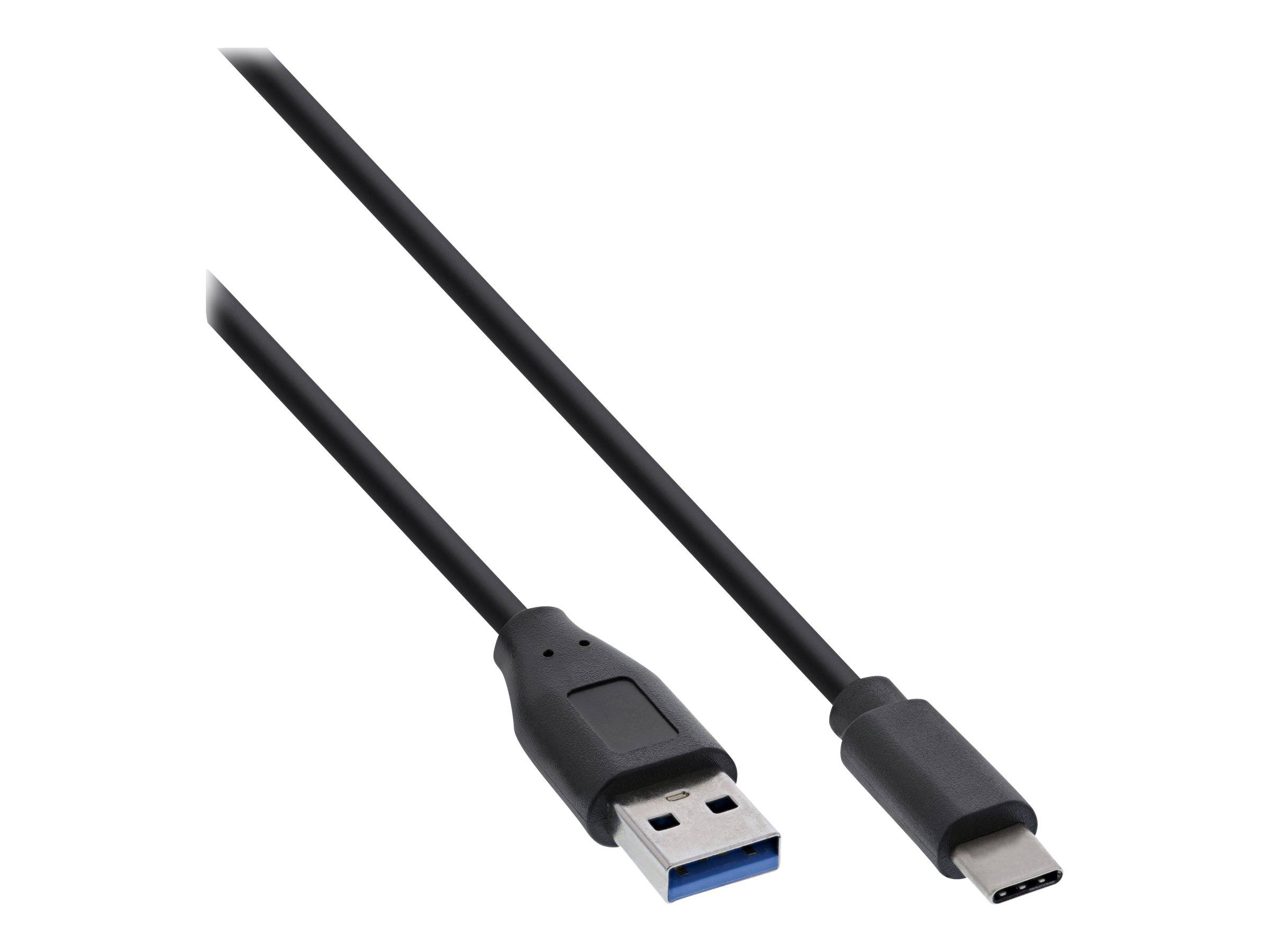 INLINE - 100er Bulk-Pack USB 3.2 Kabel - USB-C an A Stecker - schwarz - 1m