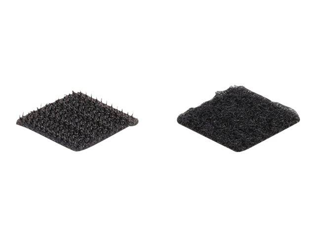 Delock Klettverschluss - quadratisch - 2 cm - Schwarz (Packung mit 32) - stk - s