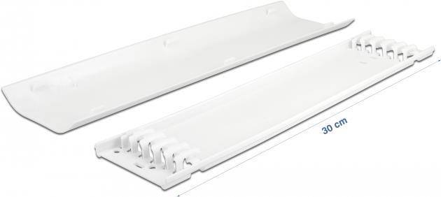 Delock Kabelkanal - 30 cm - weiß (Packung mit - 2)
