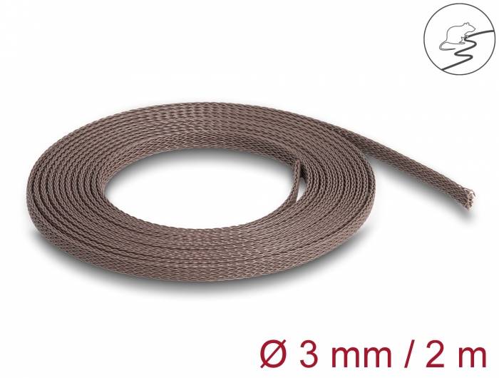 Delock Kabelmanagement-Tülle - 3 mm, braided, rodent resistant, stretchable - 2