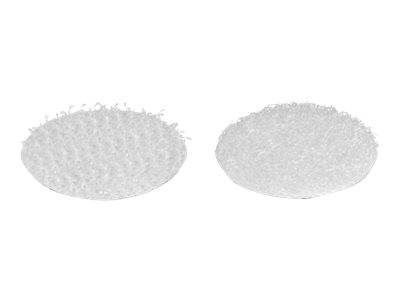 Delock Klettverschluss - rund - 2 cm Durchmesser - weiß (Packung mit 32) - Hook-