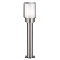 Gartenlampen Aussen silber Aussenlampe Stehleuchte Wegeleuchten Außen Modern, Edelstahl Metall weiß klar, IP54, 1x E27, DxH 12x50 cm Gartenlampen Aussen silber Aussenlampe Stehleuchte Wegeleuchten Außen Modern, Edelstahl Metall weiß klar, IP54, 1x E27, DxH 12x50 cm