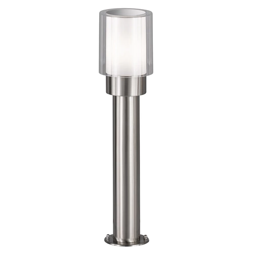 Gartenlampen Aussen silber Aussenlampe Stehleuchte Wegeleuchten Außen Modern, Edelstahl Metall weiß klar, IP54, 1x E27, DxH 12x50 cm Gartenlampen Aussen silber Aussenlampe Stehleuchte Wegeleuchten Außen Modern, Edelstahl Metall weiß klar, IP54, 1x E27, DxH 12x50 cm