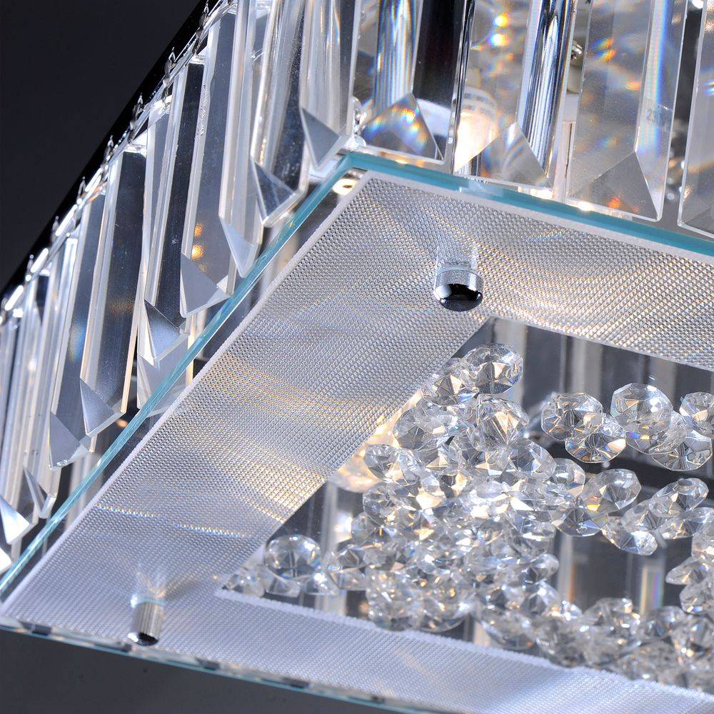 LED 14 Watt Decken Lampe Chrom Leuchte Beleuchtung 4xG9 warmweiß