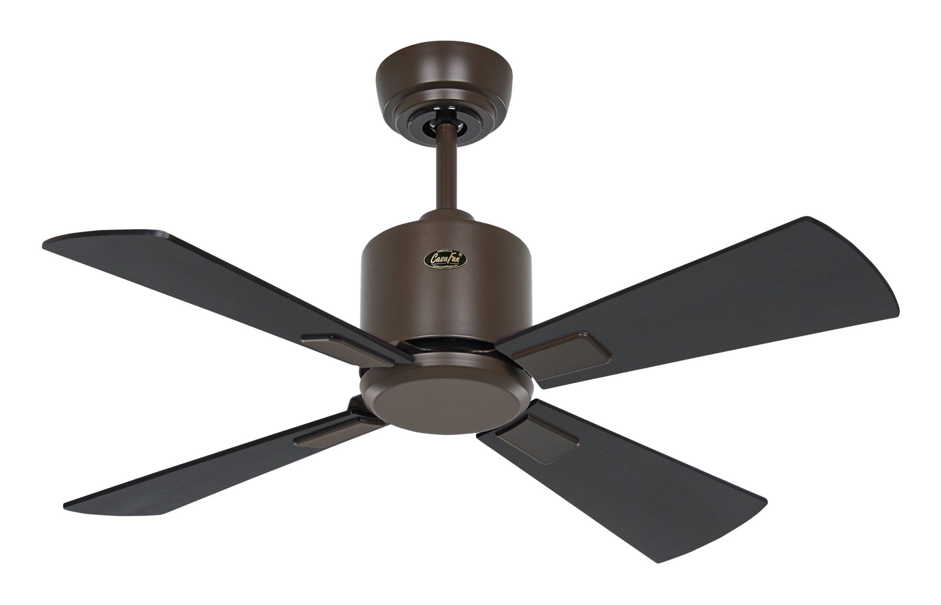 Deckenventilator Eco Neo III 92 BZ Schwarz / Teak