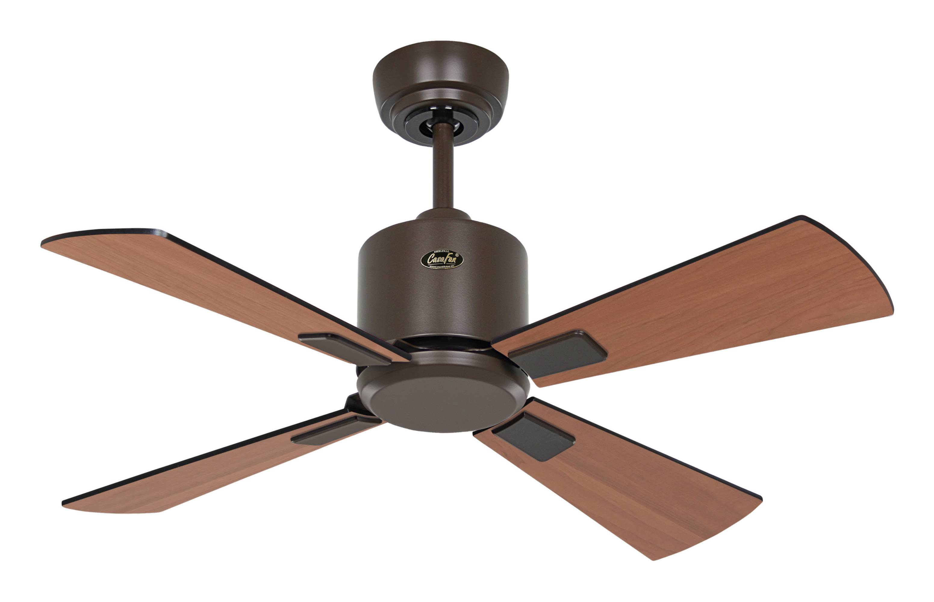 Deckenventilator Eco Neo III 92 BZ Schwarz / Teak